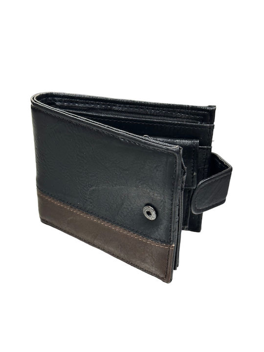 Mohicans Black Line Men's Leather Wallet Black