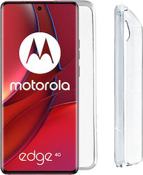 Volte-Tel Umschlag Rückseite Silikon Transparent (Motorola Edge 40 Pro) 8348273
