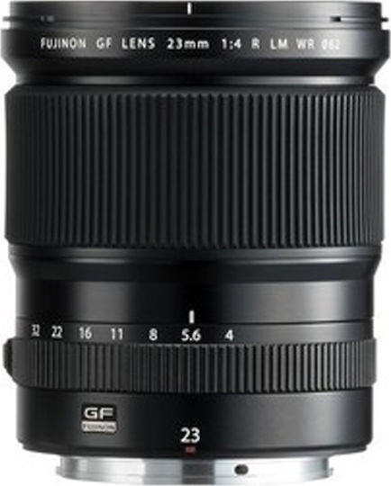 Среден формат Фотообектив GF 23mm f/4 R LM WR Широк ъгъл за Фуджифилм Г Монтаж Черен