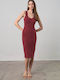 Vamp Damen Kleid Strand Rot