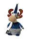 Kaemingk Christmas Plush Figure Deer Blue Height 30cm