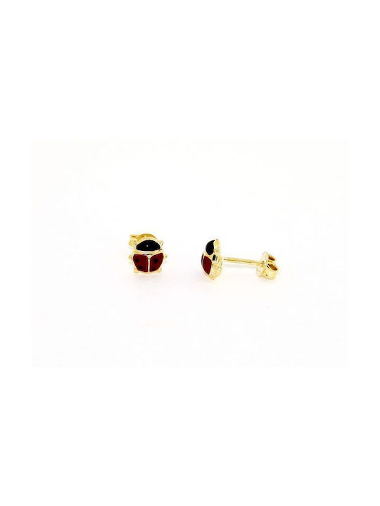 Mentzos Earrings made of Gold 14K