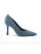 Fshoes Pointed Toe Blue Heels