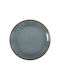 Porline Porselen Tivoli Plate Shallow made of Porcelain Gray with Diameter 27cm