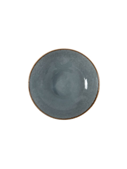 Porline Porselen Tivoli Plate Soup made of Porcelain Gray with Diameter 21cm