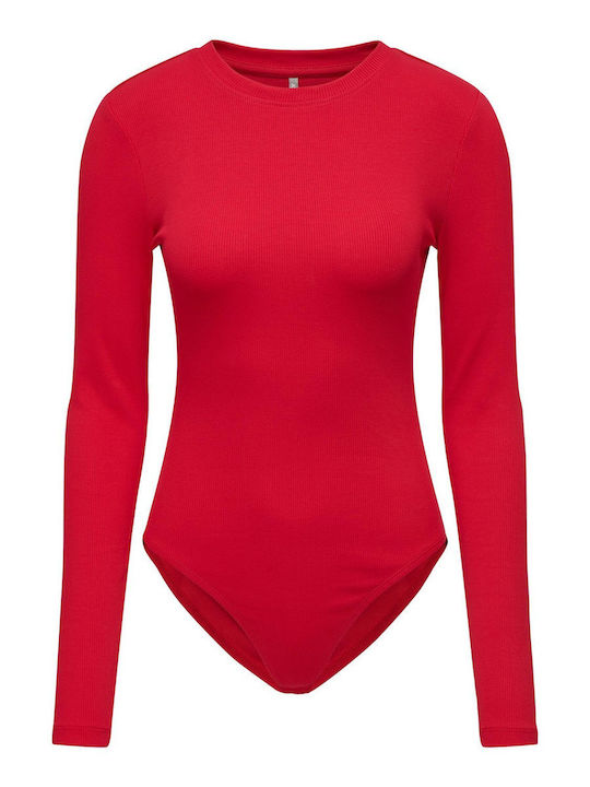 Only Bodysuit Slim Fit Red