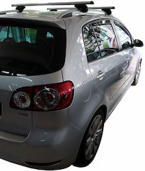 Menabo Μπάρες Οροφής Αλουμινίου για Volkswagen Golf Plus (Σετ με πόδια και κλειδαριά) Μαύρες Menabo Μπάρες Οροφής Αλουμινίου για Volkswagen Golf Plus (Σετ με πόδια και κλειδαριά) Μαύρες