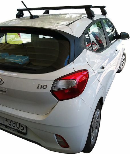 Menabo Багажници за покрив Стомана за Hyundai i10 (с крака за покривен багажник и заключване)