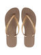 Havaianas Slim Glitter Women's Flip Flops Brown