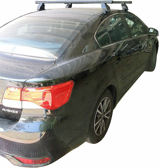 Menabo Таванни Стелки Метални за Toyota Avensis 4D 2009+ Комплект с Крака Сребристи МП.TAVENSIS.07