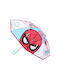 Spiderman Παιδική Ομπρέλα Μπαστούνι Κόκκινη με Διάμετρο 66εκ.