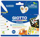 Giotto Decor Materials Σετ Μαρκαδόροι για Ξύλο, Γυαλί και Δέρμα 6τμχ