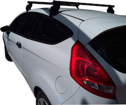 Menabo Μπάρες Οροφής Ατσάλινες για Ford Fiesta 3D (Σετ με πόδια) Ασημί