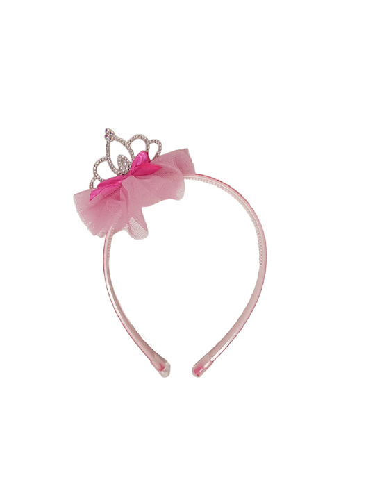 Elecool Kinder Haarband mit Krone Rosa 1Stück