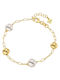 Vogue Bracelet made of Silver Gold Plated with Pearls