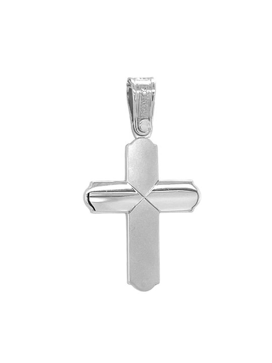 Triantos Women's White Gold Cross 14K