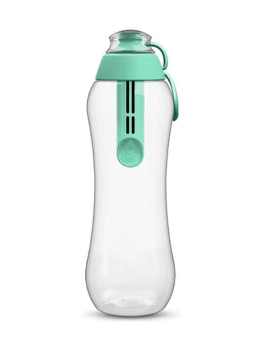 Dafi Plastic Water Bottle with Mouthpiece and Filter 700ml Transparent