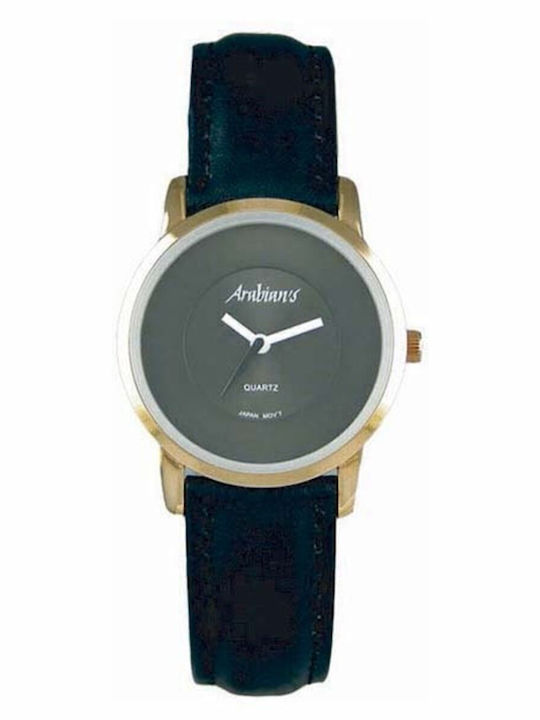 Arabians Men's Watch 34mm Battery with Black Le...