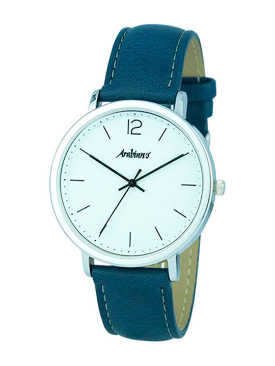 Arabians Men's Watch 43mm Battery with Blue Lea...