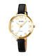 Skmei Women's Watch with Leather Strap Black / Gold