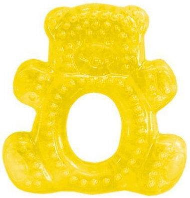 Lorelli Bear Teething Ring with Water BPA Free made of Silicone for 3 m+ Yellow