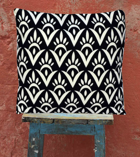 Vasilas Home Perna Crystalia 3010 Neagră 45x45cm