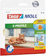 Tesa Door Draft Stopper Adhesive Tape for Door and Window in White Color 6m x 0.9cm