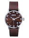 666 Barcelona Men's Watch 35mm Battery with Brown Leather Strap