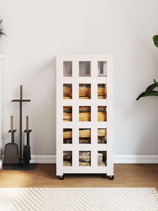 vidaXL Wooden Wood Storage 40x49x110cm