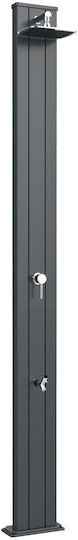 Status Design Pool Shower Solar Aluminum Gray