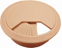 Hard Plast Tülle für Schreibtisch Beige (600770) 1Stück