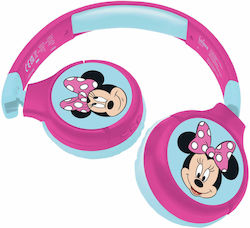 Lexibook Disney Minnie Mouse Ασύρματα/Ενσύρματα On Ear Παιδικά Ακουστικά Pink/Blue