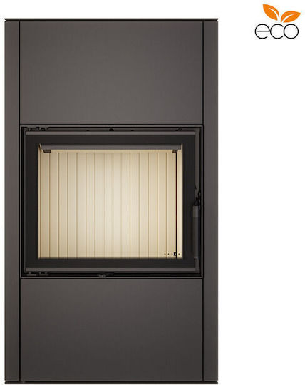 Saven Vatra XXL Κεραμική Ξυλόσομπα 10.2kW Black