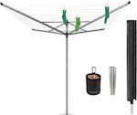 Brabantia Metallic Folding Floor Clothes Drying Rack with Hanging Length 40m