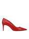 Leder Pumps Rot