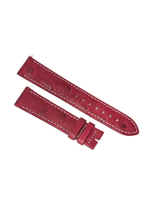 Hadley Roma Leather Strap Pink 20mm