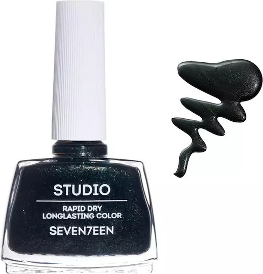 Seventeen Studio Rapid Dry Lasting Color Luciu Oja Lustruirea De Lungă Durată Uscare Rapidă Negru 235 12ml