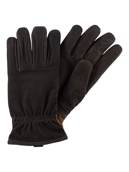 Camel Active Men's Leather Gloves Black