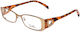 Emilio Pucci Women's Metal Prescription Eyeglass Frame Brown EP2140 207