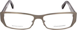 Bottega Veneta Women's Prescription Eyeglass Frame Silver