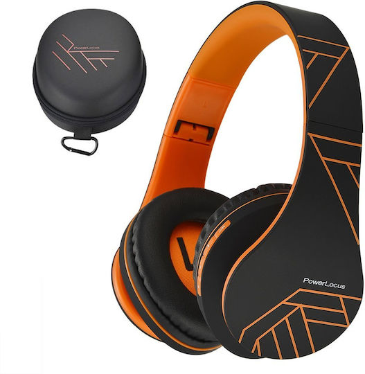 PowerLocus P2 Kabellos / Kabelgebunden Über Ohr Kopfhörer mit Radio mit 20 Stunden Betriebszeit Black / Orange