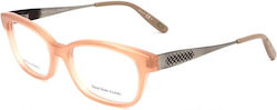 Bottega Veneta Women's Acetate Prescription Eyeglass Frame Orange Bottega Veneta Women's Acetate Prescription Eyeglass Frame Orange