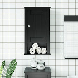 vidaXL Badezimmerschrank B40xT27xH71.5cm Schwarz