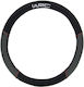 WRC Car Steering Wheel Cover with Diameter 35-38cm Synthetic Black with Black Stitching
