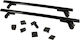 Hermes Aluminum Car Roof Bars Gs3 for Ford Sierra 4D Set with Roof Rack Legs Black