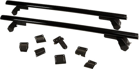 Hermes Aluminum Car Roof Bars Gs3 for Ford Sierra 4D Set with Roof Rack Legs Black
