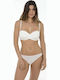 Push Up Strapless Bra Underwire Ivory