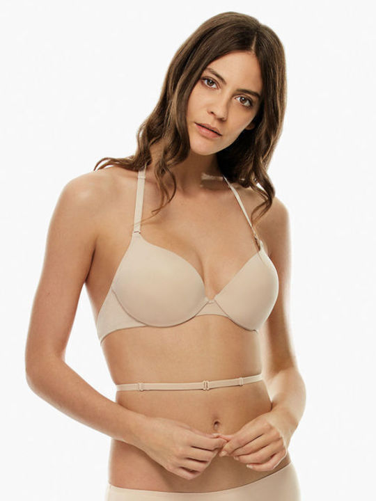 Lovable Push Up Bra Underwire Beige