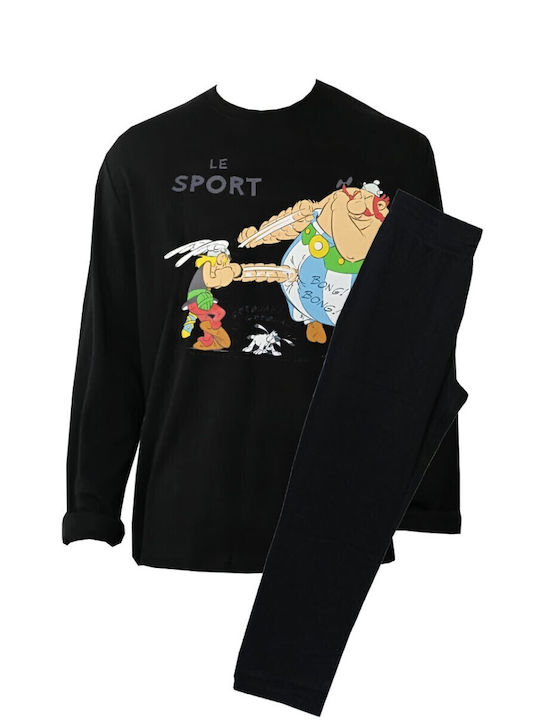 Kybbvs Men's Winter Pajamas Set Black