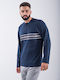 Cherry Underwear Men's Winter Pajamas Set Blue